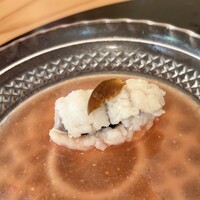 からすみ蕎麦 月と松 - 鱧のジュレ