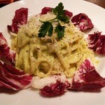 puccii - 14.10.02 ピスタチオのカルボナーラ(1600円)