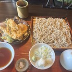 そばまさ - 目光と山菜野菜の天せいろ　