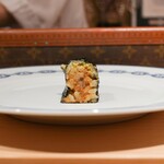 鮨 尚充 - 鮟肝スイカ奈良漬け巻き
