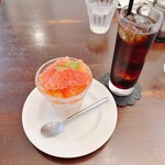 パルファン - アイスコーヒーとケーキ
