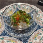Ji-Cube - クラゲの頭だったか、コリコリして美味しい。麻、辣のスパイスの利かせ方、冷菜としての温度も完璧。