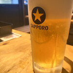 田中精肉店 - 生ビール