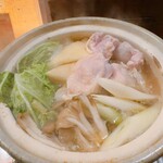 旬彩酒庵 おねぎや - ゆず香る鶏鍋