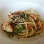 SAKURAGUMI - スパゲッティ ムール貝と万願寺唐辛子のカッチョペペ