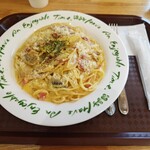 道の駅 つるた 鶴の里 あるじゃ - カルボナーラ＠900円
