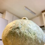 かつのみせ 菱の家 - かぼちゃ収穫、風通し良い場所で追熟中