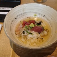 日本料理 ざぜん - だしをかけると更にうまい