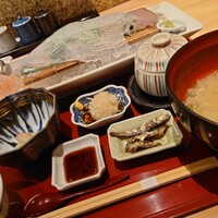 対馬のどぐろとイカ活き造り 博多 魚蔵 都ホテル店 - 