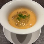 Ji-Cube - 蒸し鶏とトマトのスープ。ジュレが何だったのか失念…