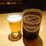 川万 - キリン大瓶で乾杯！