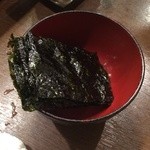 焼肉 めお - お通しの韓国のり