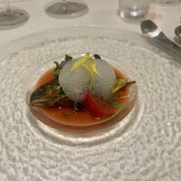 La Bastide sur la mer - ❷和歌山産鮎のコンフィとスイカのガスパチョ