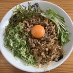 麺屋にぼすけ - 鶏油まぜそば 特盛