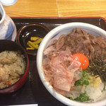 肉ぶっかけ定食