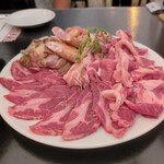北海道カムイテラス ビアピリカ - お肉（1テーブル分、3人前です）