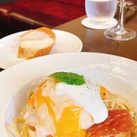 Fruits Bistro SABLIER - 桃の冷製スパゲッティ