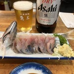 魚三酒場 - あじ刺し