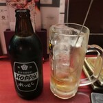 鳥元 - ・黒ホッピー、中 メーカーズマーク