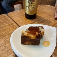 浅草 ひら山 - 穴子の煮凝り。イメージ通りの優しいお味。でも、穴子は、たっぷり。