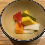 フレンチ串揚げ・炭焼き BEIGNET ASHIYA - ピクルス