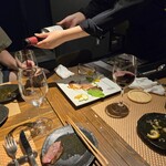 海鮮 イタリアンバル ルチアーノ - やはり赤ワインでしょう～！