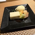 海鮮 イタリアンバル ルチアーノ - デザートこちらにもメロンと桃が入ってました！