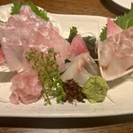 七代目 卯兵衛 - めぬけ刺身と平目刺身