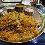 マドラスミールス - マトンキーマビリヤニのセットです。