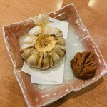 鳥市 - 揚げにんにく