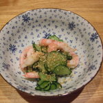 灯ダイニング 襟一 - きゅうりとえびの甘酢和え（360円）