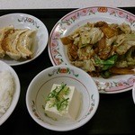 餃子の王将 - 回鍋肉セット 790円