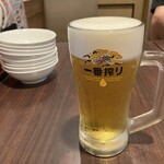 バーミヤン - ドリンク写真:アタイだけ、とりあえずビール
