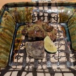 銀座 しのはら - スッポンの肝ダレ焼き