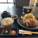 燒肉 肉十八 - 牛カツ定食(大) 1900円❗️