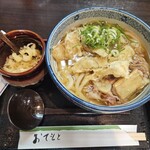 たなかや  - 牛時雨うどんにごぼう天追加。