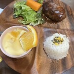 ふぅわ黒毛和牛ハンバーグ - お子様ランチ　ハンバーグプレート@1000