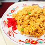 味楽 - 真っ赤な"福神漬"が嬉しい。"あて"にもっと欲しい。(笑)