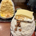 目白 志むら - 上に乗ってるバターは白餡のような柔らかい味