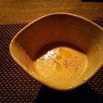 o・mo・ya - 『牛蒡のポタージュスープ』！うん！牛蒡の味がするポタージュスープだ！アツアツで、これも旨～い♪(^o^)丿