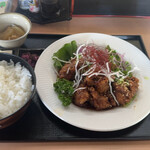 はば野 - 料理写真:油淋鶏定食¥800