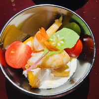 蓬左茶寮 - 寶桃の白和え
