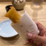 食堂 おがわ - 新生姜とトウモロコシの春巻き