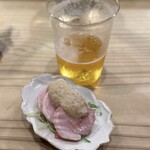 食堂 おがわ - 鴨もも肉のハム 生姜ソース