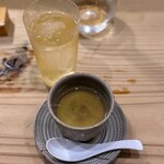 食堂 おがわ - 白バイ貝の茶碗蒸し