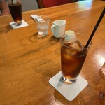 久右衛門邸 納屋カフェ - アイスコーヒー600円　アイスティー600円