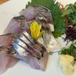 あじふらい てしお - あじの刺身