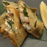 あじふらい てしお - あじの春巻き