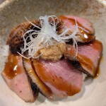 RAMEN MATSUI - 甘いタレに生姜とネギがマッチ。