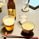 ワイノログ - ハマグリとクコの実のお通しスープ